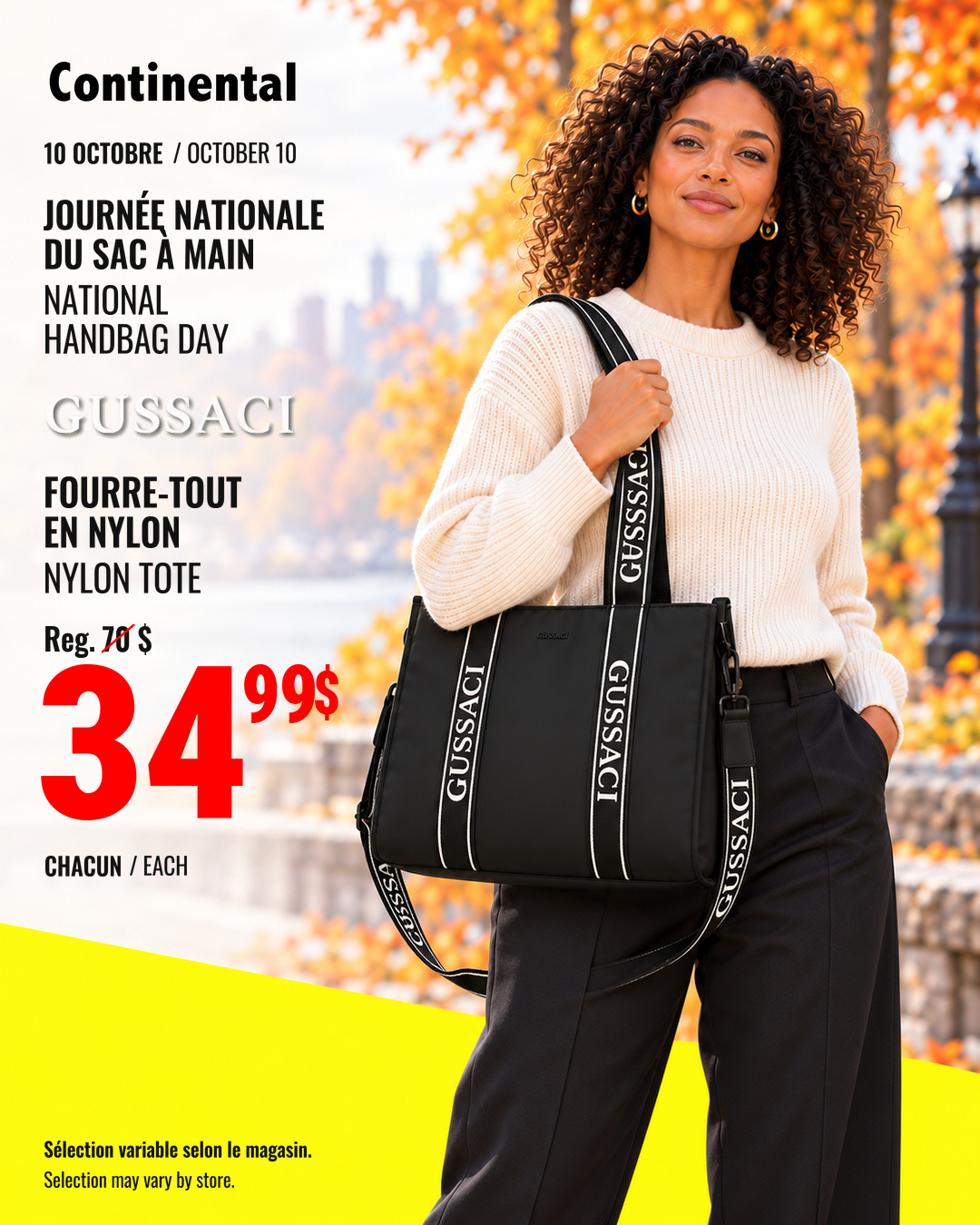 Fourre-tout GUSSACI en nylon · 34,99 $